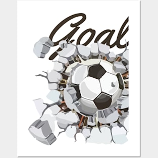 Football Soccer GOAL! Posters and Art